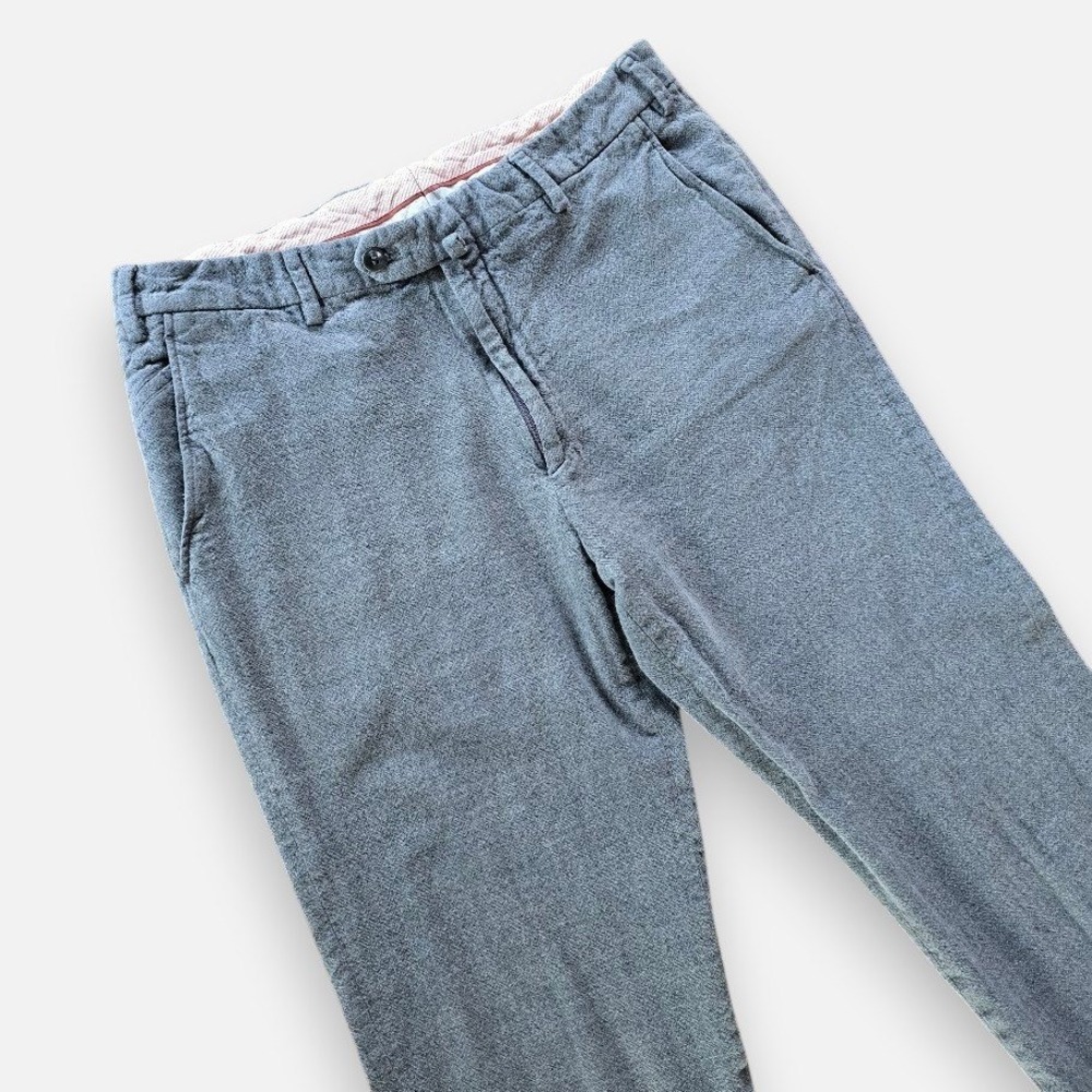 Loro Piana Gray Cotton Trousers Soft Straight Leg Women 10 (50) Quiet Luxury - Picture 2 of 16